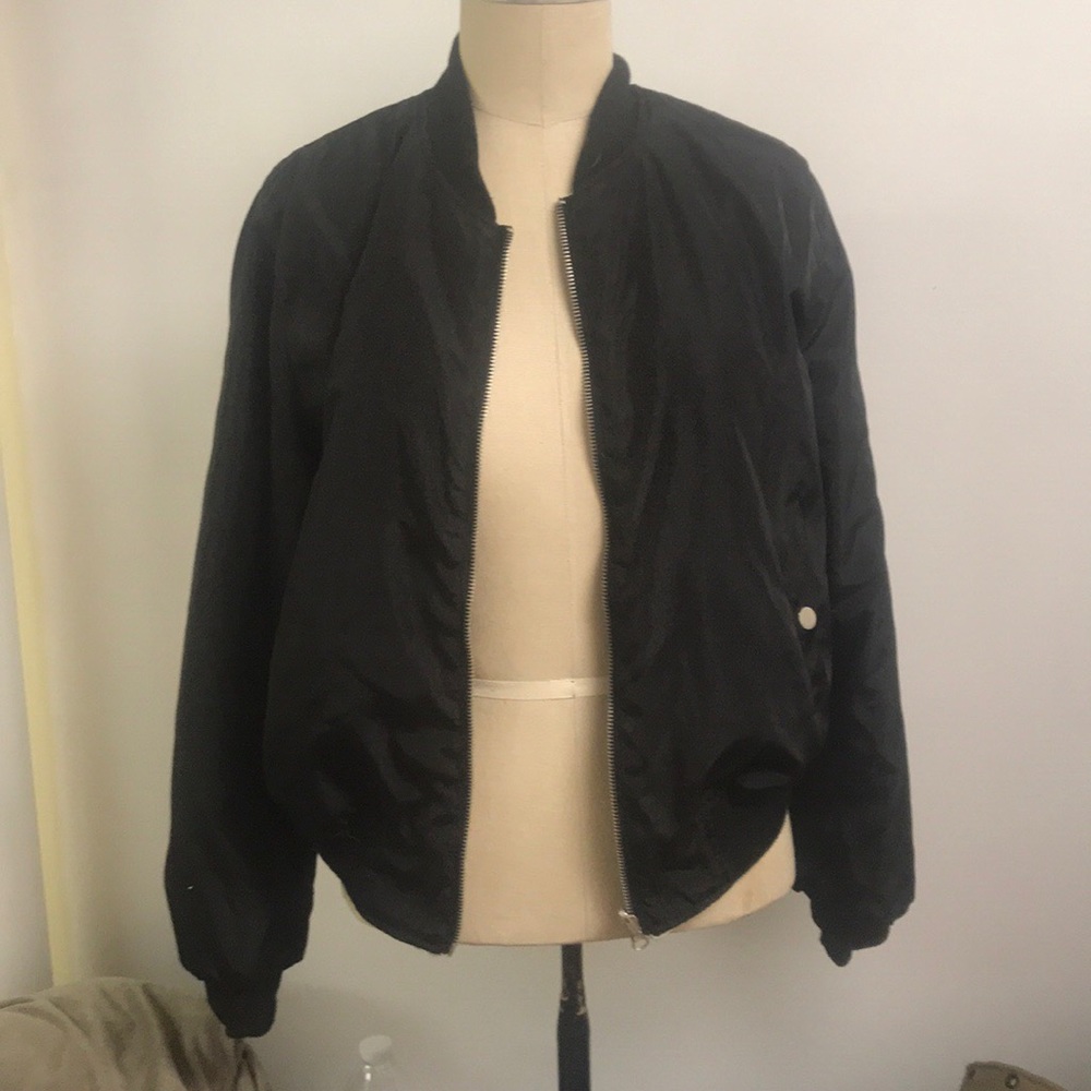 Windbreaker with fluffy inside winter coat